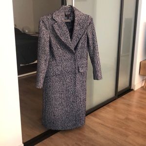 topshop herringbone check coat